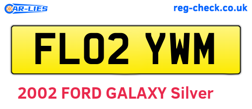 FL02YWM are the vehicle registration plates.