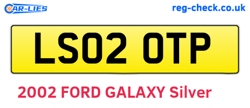 LS02OTP are the vehicle registration plates.