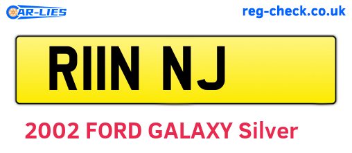 R11NNJ are the vehicle registration plates.