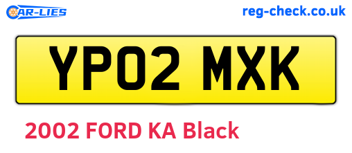 YP02MXK are the vehicle registration plates.