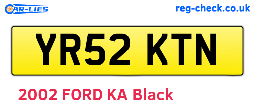 YR52KTN are the vehicle registration plates.