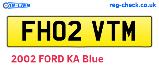 FH02VTM are the vehicle registration plates.