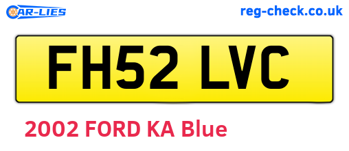 FH52LVC are the vehicle registration plates.
