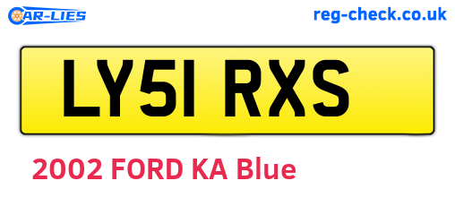 LY51RXS are the vehicle registration plates.