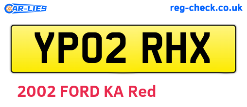 YP02RHX are the vehicle registration plates.