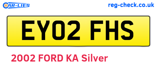 EY02FHS are the vehicle registration plates.