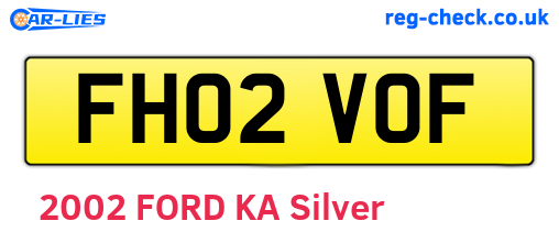 FH02VOF are the vehicle registration plates.