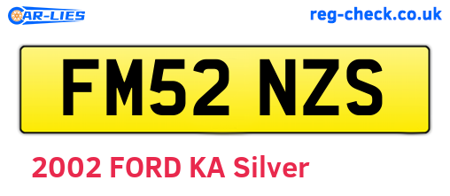 FM52NZS are the vehicle registration plates.