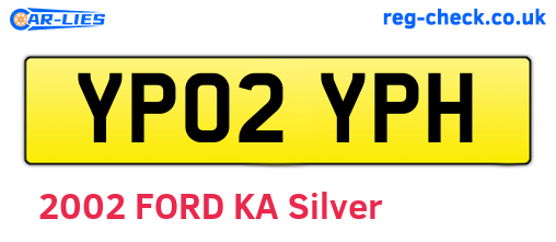 YP02YPH are the vehicle registration plates.