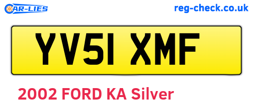YV51XMF are the vehicle registration plates.