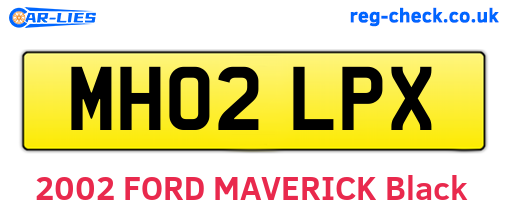 MH02LPX are the vehicle registration plates.