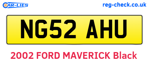 NG52AHU are the vehicle registration plates.