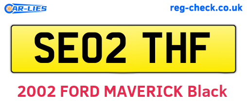 SE02THF are the vehicle registration plates.