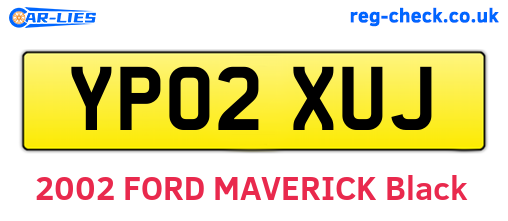 YP02XUJ are the vehicle registration plates.