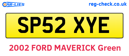 SP52XYE are the vehicle registration plates.