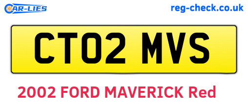 CT02MVS are the vehicle registration plates.