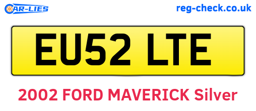 EU52LTE are the vehicle registration plates.