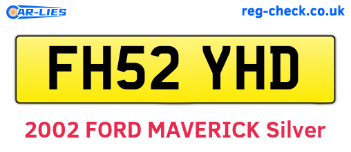 FH52YHD are the vehicle registration plates.