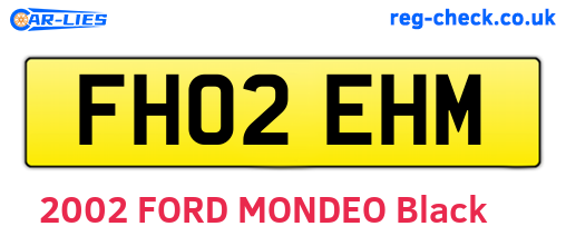 FH02EHM are the vehicle registration plates.