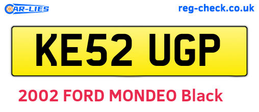 KE52UGP are the vehicle registration plates.
