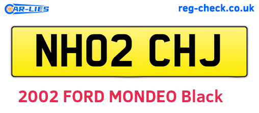 NH02CHJ are the vehicle registration plates.