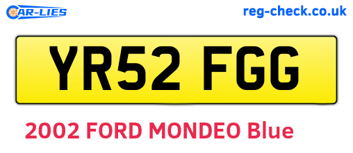 YR52FGG are the vehicle registration plates.