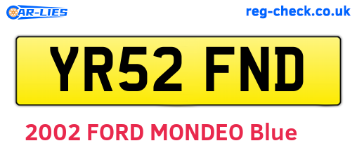 YR52FND are the vehicle registration plates.