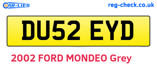 DU52EYD are the vehicle registration plates.