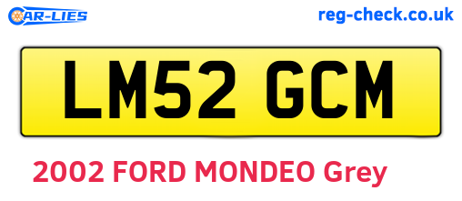 LM52GCM are the vehicle registration plates.