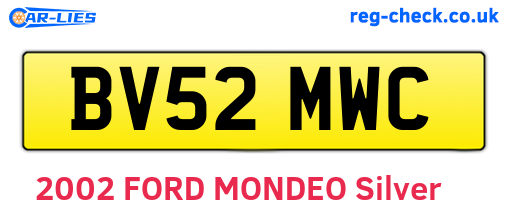 BV52MWC are the vehicle registration plates.