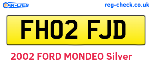 FH02FJD are the vehicle registration plates.