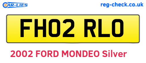 FH02RLO are the vehicle registration plates.
