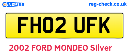 FH02UFK are the vehicle registration plates.