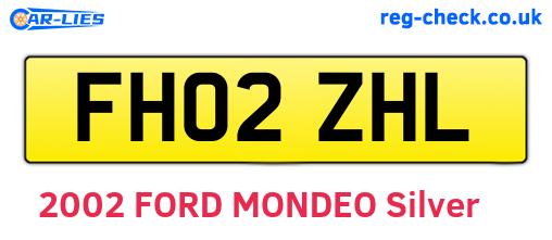 FH02ZHL are the vehicle registration plates.