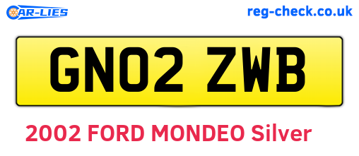 GN02ZWB are the vehicle registration plates.