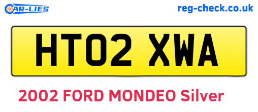 HT02XWA are the vehicle registration plates.