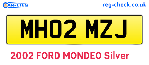 MH02MZJ are the vehicle registration plates.