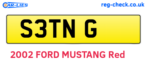 S3TNG are the vehicle registration plates.