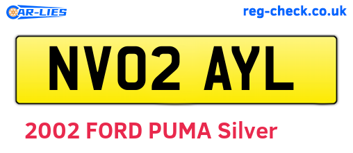 NV02AYL are the vehicle registration plates.