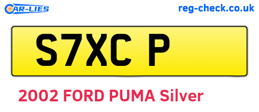 S7XCP are the vehicle registration plates.