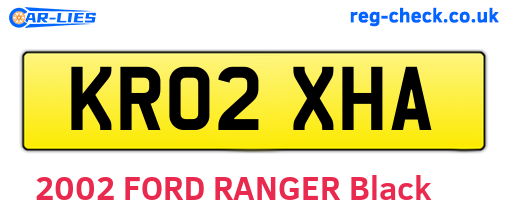 KR02XHA are the vehicle registration plates.