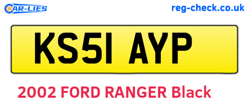 KS51AYP are the vehicle registration plates.