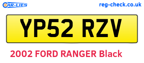YP52RZV are the vehicle registration plates.