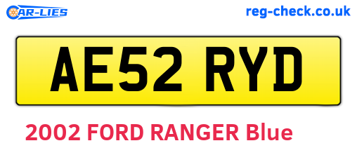 AE52RYD are the vehicle registration plates.
