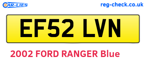 EF52LVN are the vehicle registration plates.