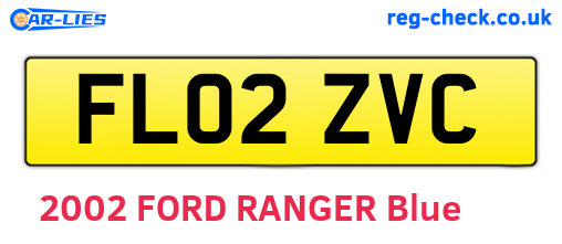 FL02ZVC are the vehicle registration plates.
