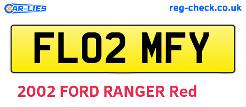 FL02MFY are the vehicle registration plates.