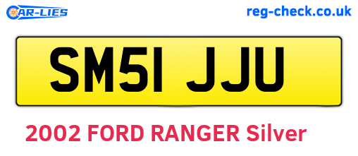 SM51JJU are the vehicle registration plates.