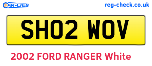 SH02WOV are the vehicle registration plates.