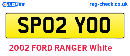 SP02YOO are the vehicle registration plates.